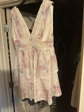 Gianni Bini eyelet ruffle dress
